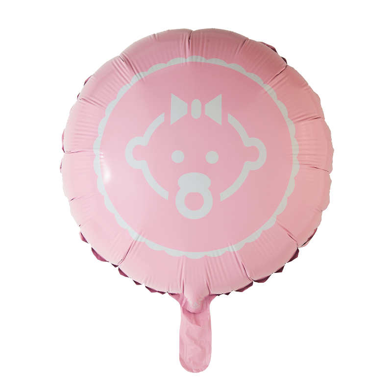 Ballong folie baby rosa