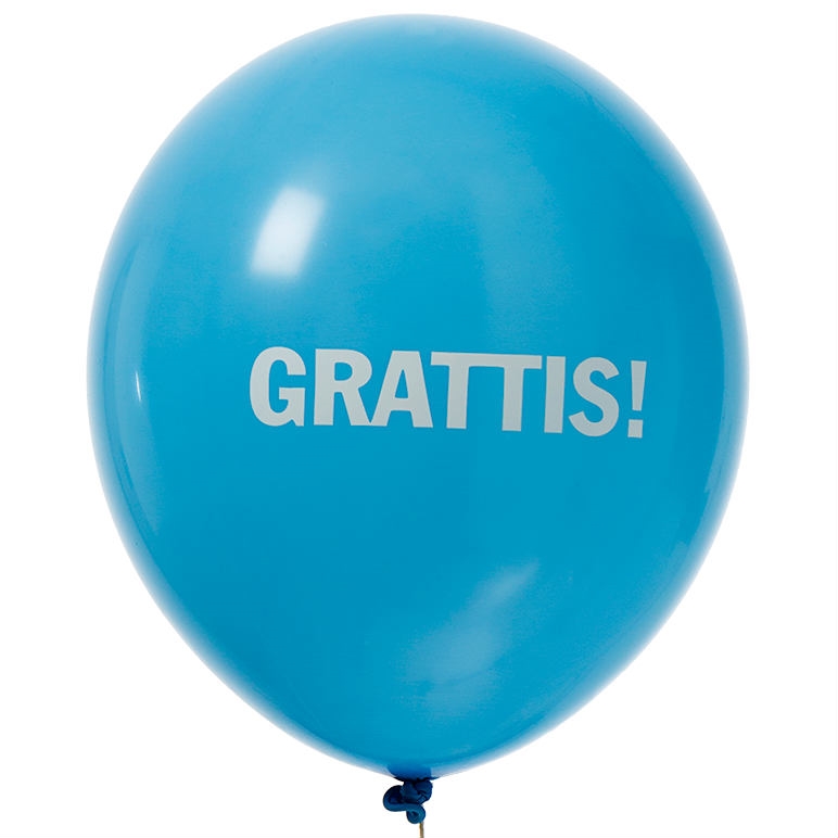 Ballonger "Grattis" Olika Färger