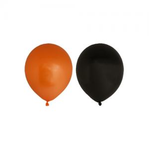 Ballonger svarta och orange 10p