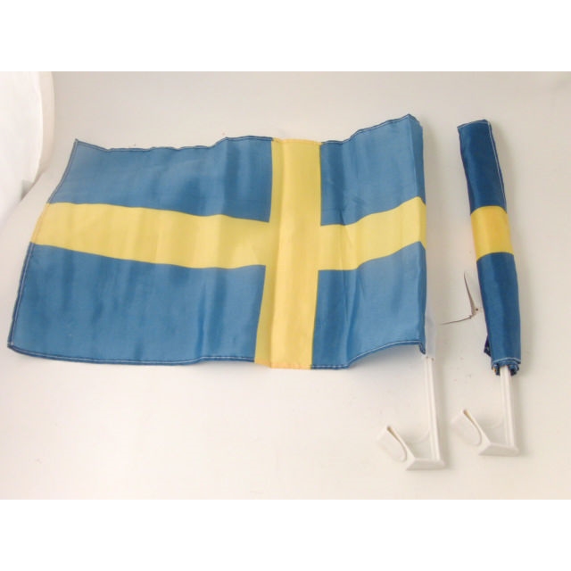 Bilflagga svensk 2pack