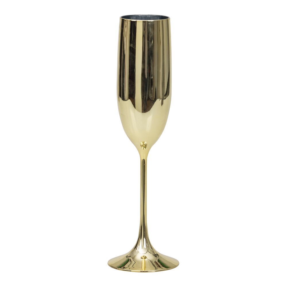 Champagneglas plast Guld