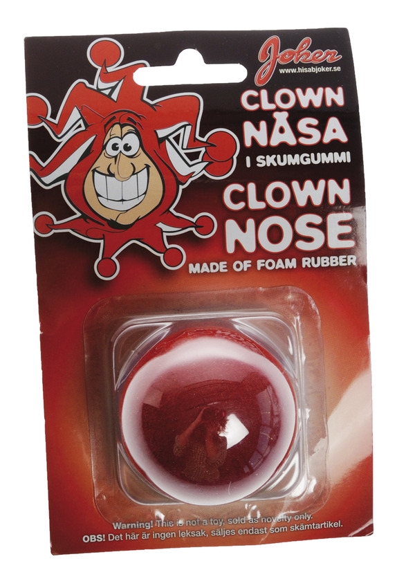 Clown näsa skumgummi Röd
