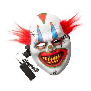 Clownmask skräck LED