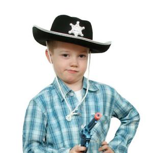 Cowboyhatt svart för barn