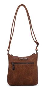 Giulia Pieralli Classic Topzipper Small Cognac