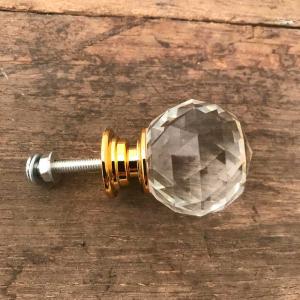 Glasknoppar 4pack Guld-Glas