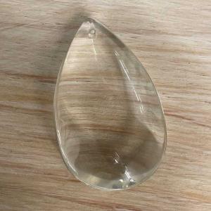 Glaskristall droppe slät 5cm