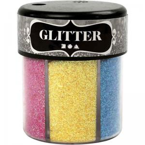 Glitterburk Ljusa mixade färger