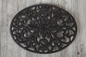 Grytunderlägg gjutjärn ornament