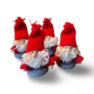 Hängande tomte 4pack Höjd 7cm