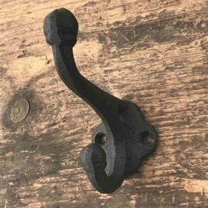 Krok dubbel gjutjärn 8cm svart