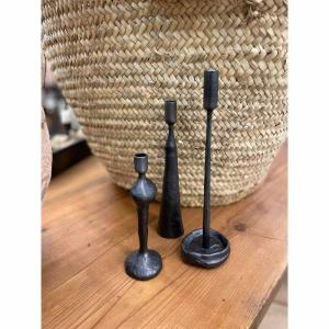 Ljusstake Kashi svart mix H15-25cm