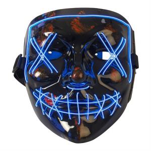 Mask plast med Blå LED tråd som lyser