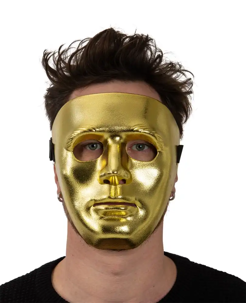 Mask staty plast Guld