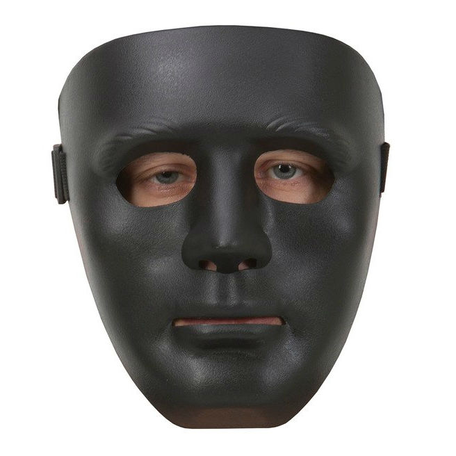 Mask staty plast Svart