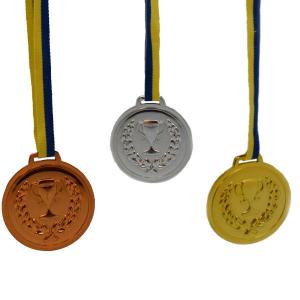 Medaljer 6-pack guld silver brons