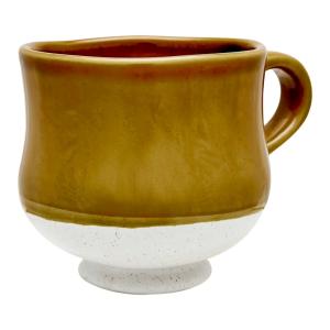Mugg Leo Senap-vit