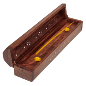 Rökelseask med lock sheesham L30cm