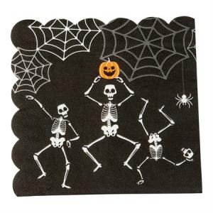 Servetter Halloween skelett 16pack