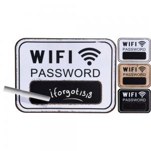 Skylt griffel Wifi password 3olika