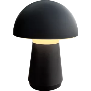 Svamplampa svart med touch och laddbar H21cm