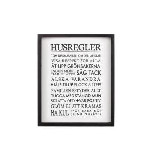 Tavla Husregler 25x30cm