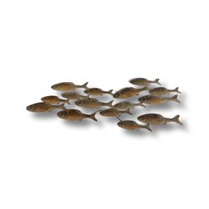 Väggdekoration Fiskstim metall 70cm