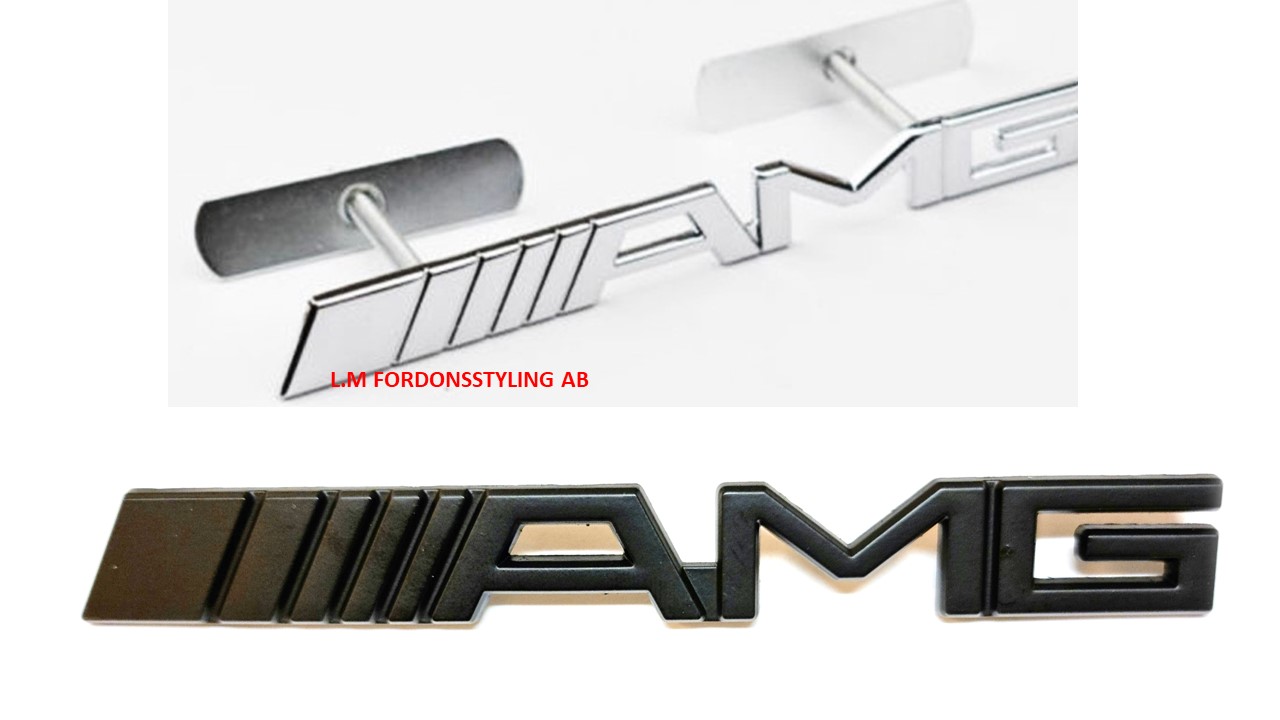 Mercedes AMG logo emblem till grillen. Passar alla Mercedes