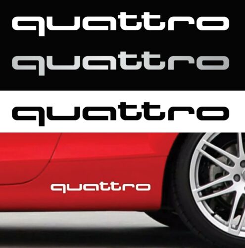 Audi Quattro logo dekaler stickers till bilen