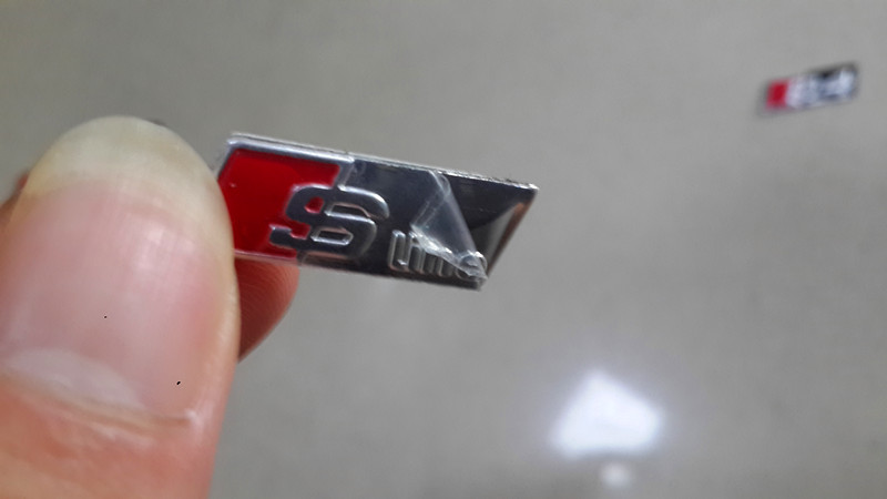 Audi S line original emblem till bilen Sline märke