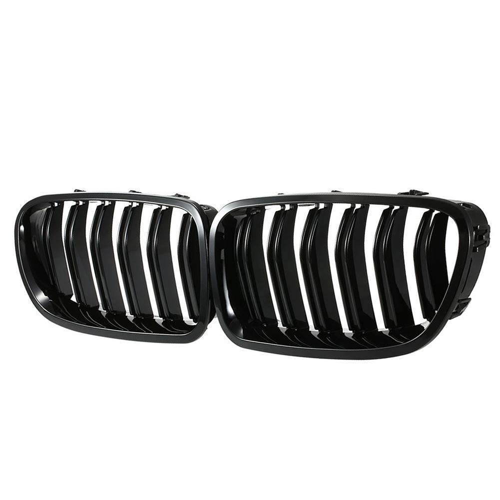 BMW F10 F11 grill njurar till bilen i glossy black med BMW F10 F11 M tech Performance grill njurar med nya