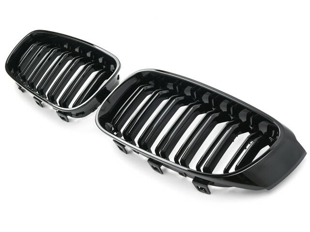 Bmw F34 Gt Grill Njurar Dubbelribb Blank Svart 3 Serie