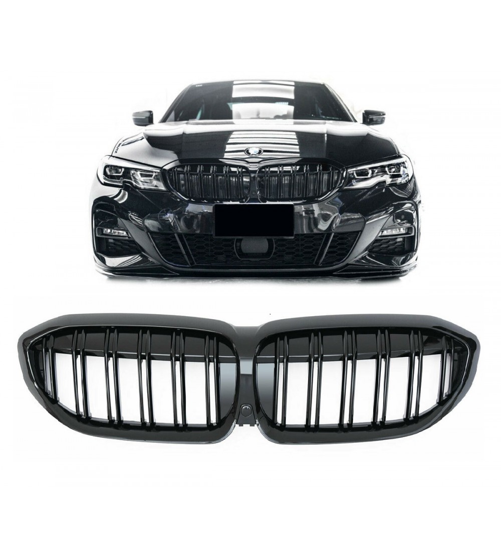 BMW G20 njurar grill dubbelribb med kamerahål BMW G20 njurar grill dubbelribb med kamerahål