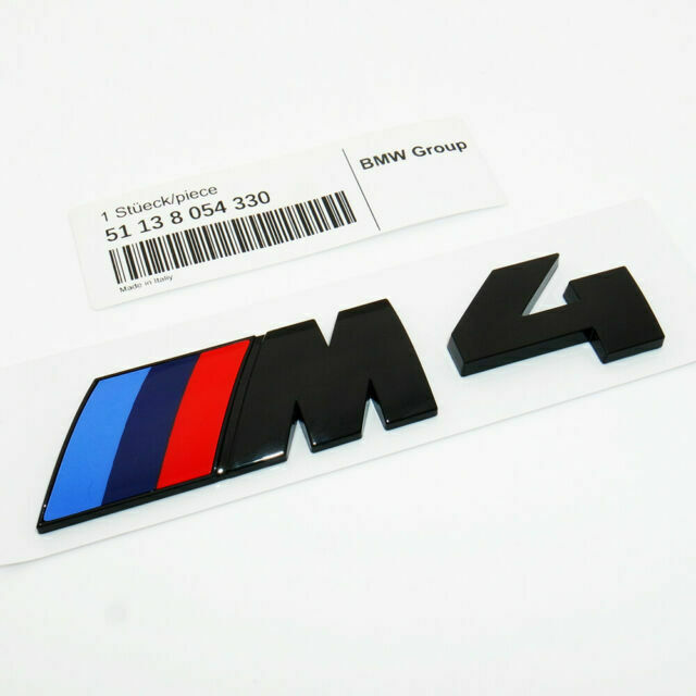 BMW m1 m2 m3 m4 m5 m6 blank svart emblem