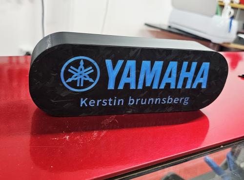 Custom lampa Yamaha led med ditt namn