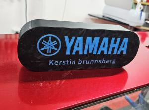 Custom lampa Yamaha led med ditt namn