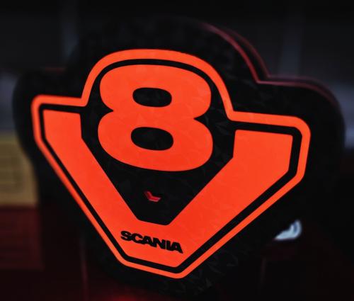 Scania V8 LED belysning dekorationslampa