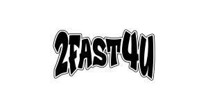 2 Fast 4 U dekal 2st dekaler stickers