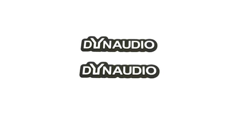 DYNAUDIO emblem till högtalarna. 2st högtalaremblem