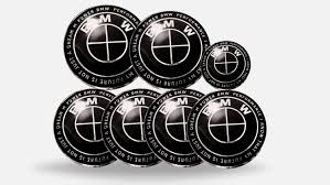 50th bmw emblem i helsvart anniversary