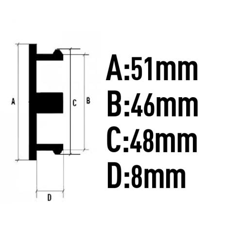 51mm navkåpor centrumkåpor