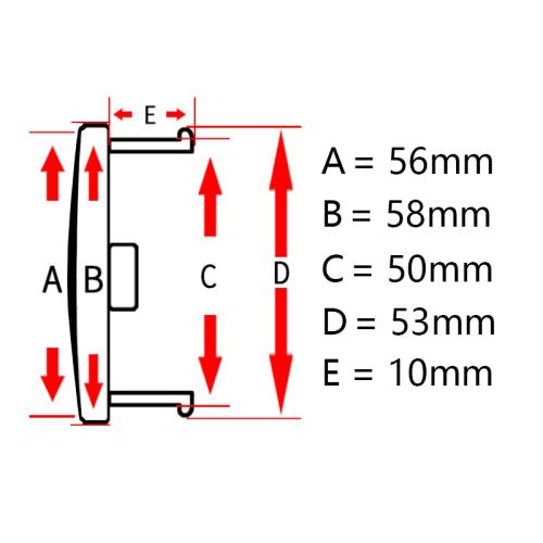 58 mm centrumkåpor