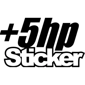 +5HP dekal dekaler stickers klistermärken 2st