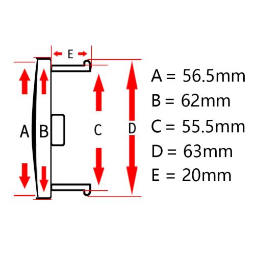 62 mm centrumkåpor navkåpor universal