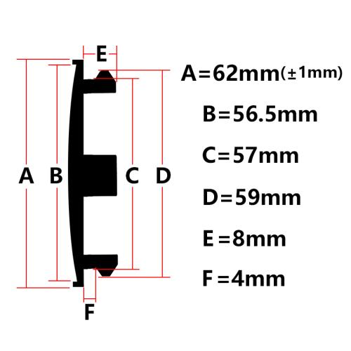 62mm centrumkåpor