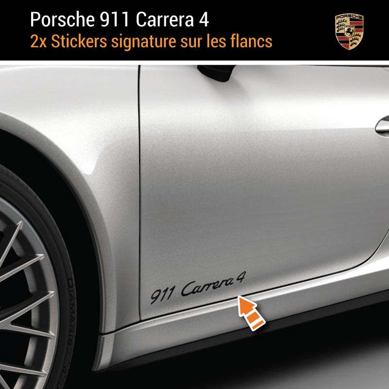 911 carrera s stickers dekal till bilen