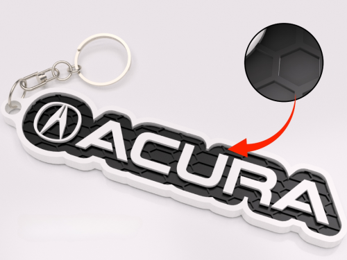 Acura logo nyckelring 3d design