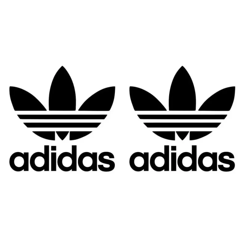 Adidas dekal 2 st dekaler värmetålig klistermärke