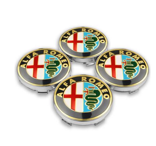alfa romeo centrumkapor i 56 60 65 68 mm