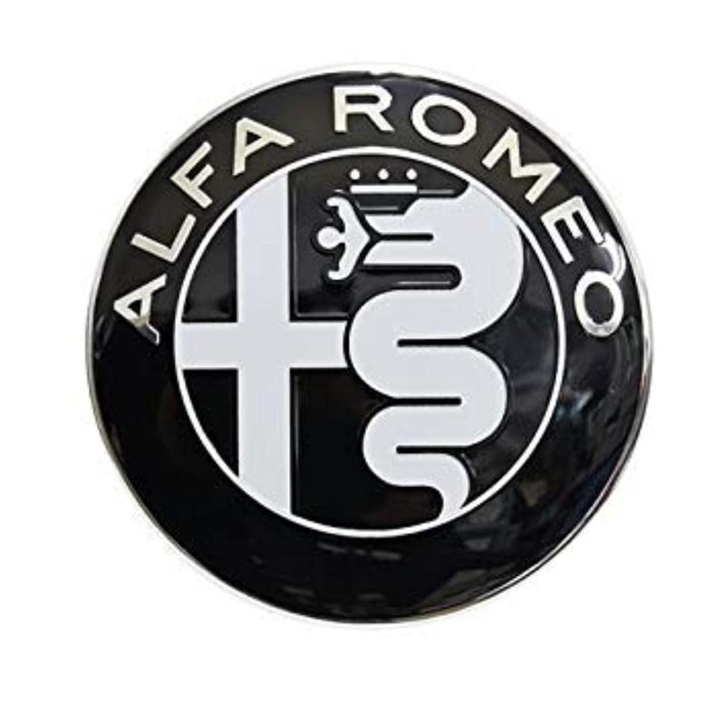 alfa romeo emblem svart vit styling till din bil
